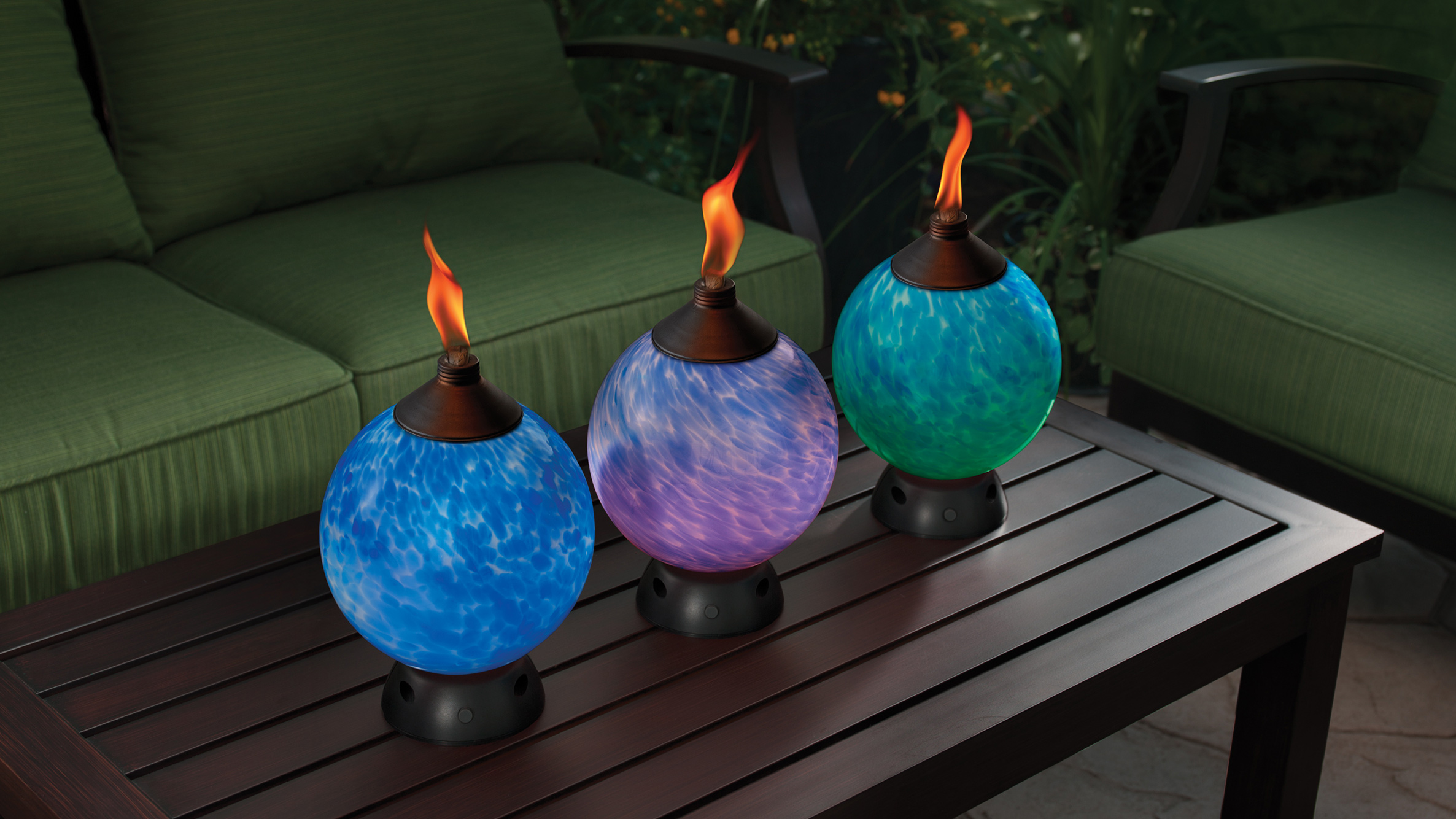 tiki led glowing torches